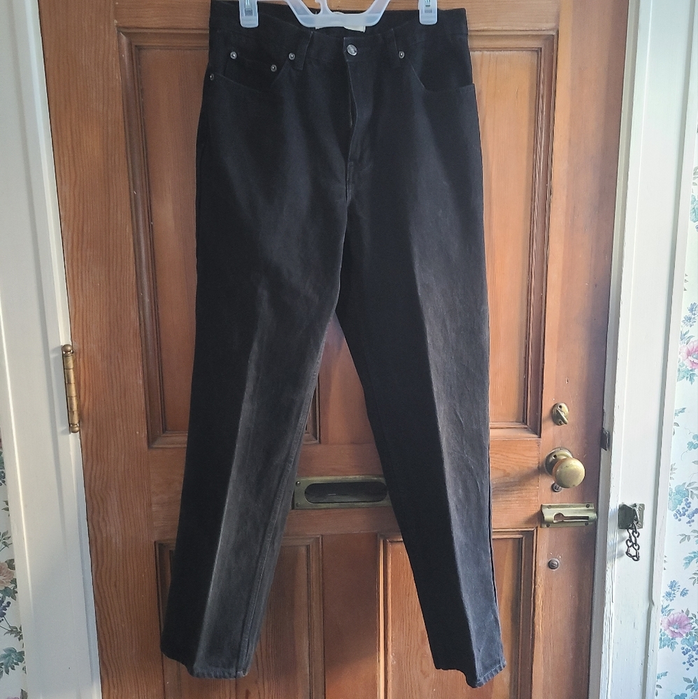 Vintage Route 66 Mens 32 X 32 Relaxed Fit Black Denim Jeans